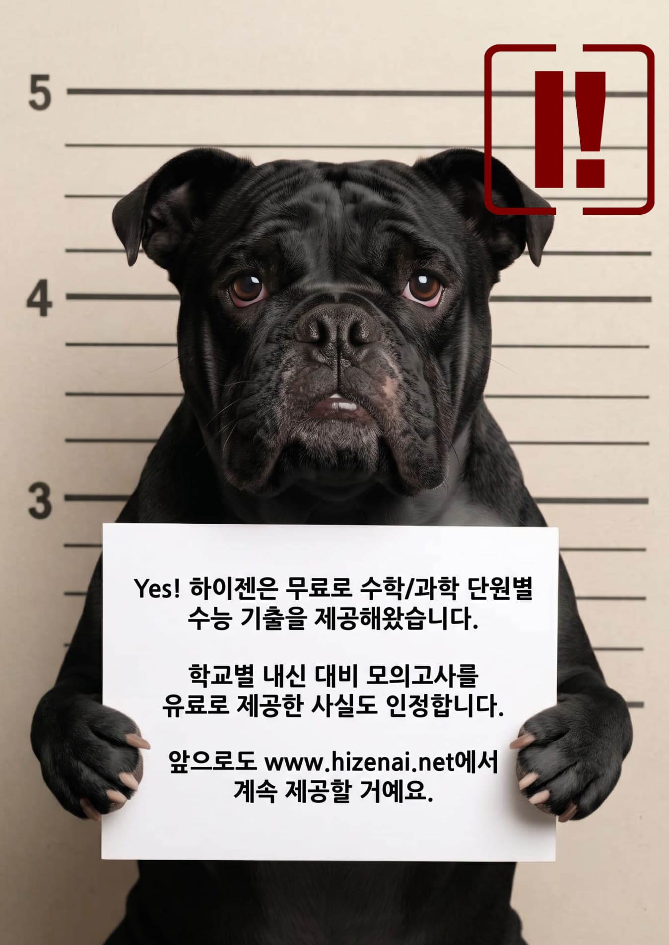 HIZEN 무료 기출 모의고사 포스터